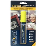 SECURIT LIQUID CHALK MARKER POINT 7-15MM YELLOW - EACH