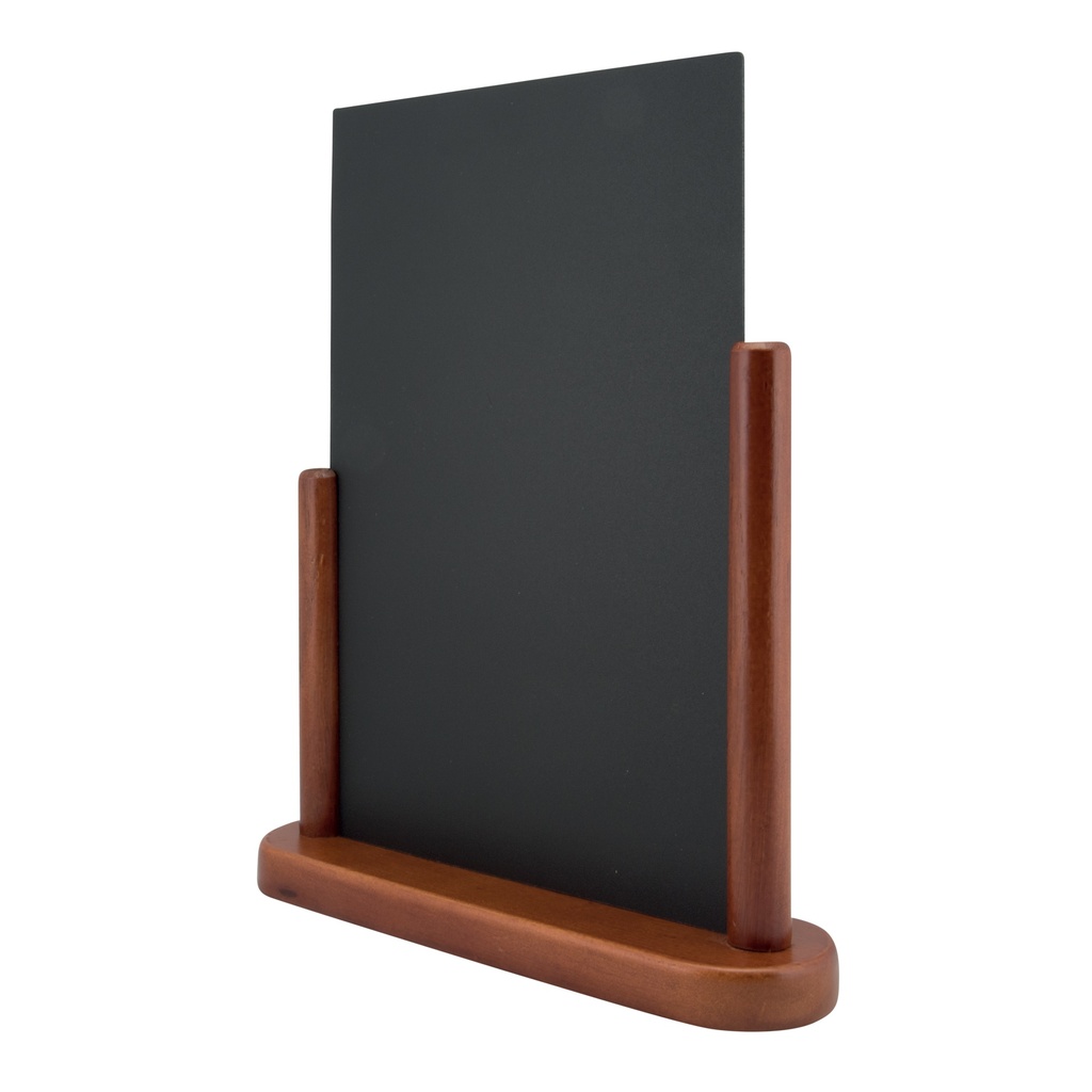 ELEGANT A4 TABLE CHALK BOARD MAHOGANY - EACH