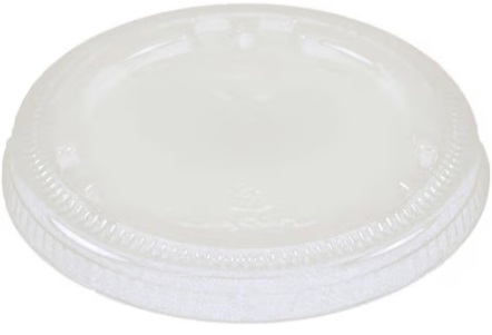 FLAT LID CLEAR FOR 4oz PORTION CUP - CASE OF 20 PACK