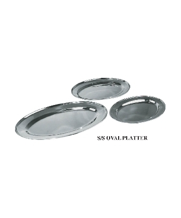 OVAL PLATTER S/S 12''