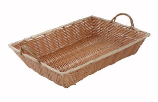 BASKETS WOVEN 16'' X11'' X3''