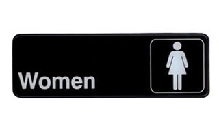 INFORMATION SIGN "WOMEN"
