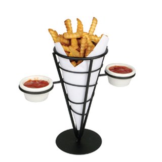 FRENCH FRY HOLDER BLACK WIRE