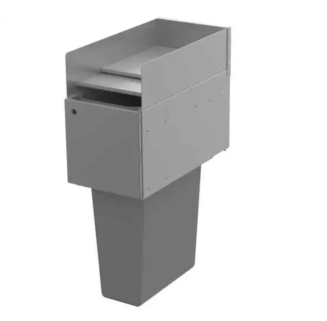 12" TRASH RECEPTACLE - SLIDE TOP