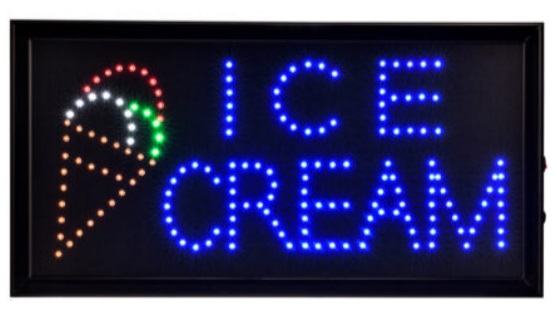 LED SIGN "ICE CREAM"