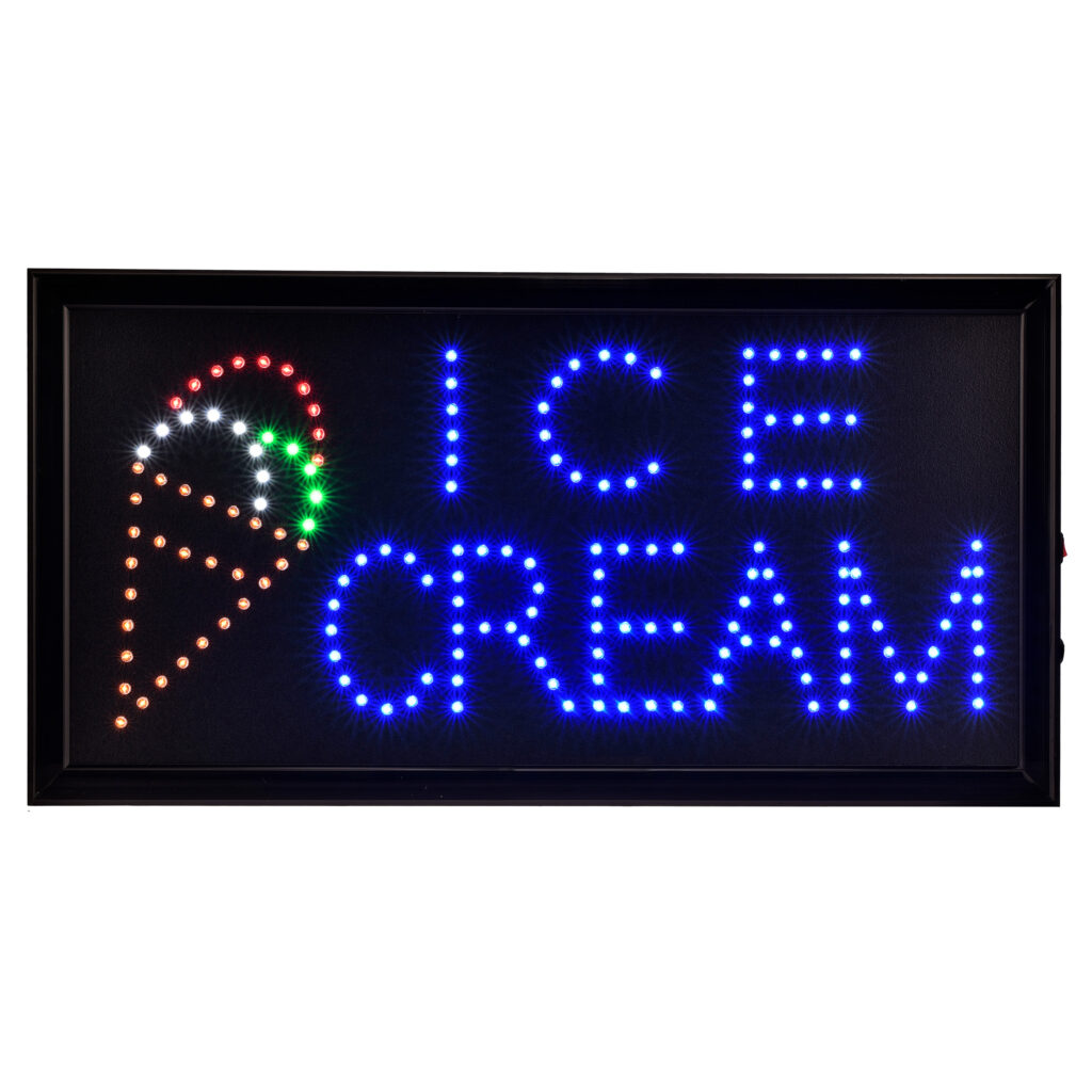 LED SIGN "ICE CREAM"