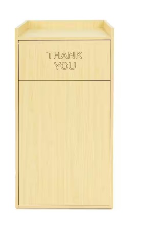 WASTE RECEPTACLE OAK TBD
