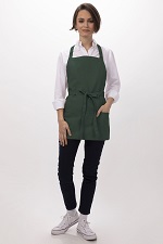 THREE POCKET APRON GREEN - EACH