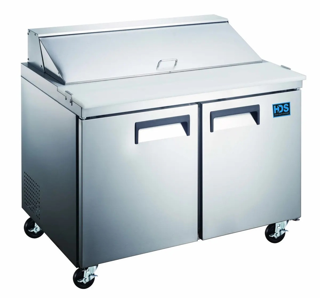 PREPARATION COOLER 47", 2 DOOR SS - 115V (5.7CFT)