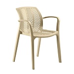 CHAIR SPYGA W/ARM, SAND