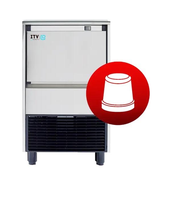 ICE MACHINE W/BIN, GOURMET CUBE - 208-230V (337LBS/153KG)