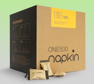 COMPRESSED NAPKINS WRAPPED - CASE OF 500 EACH