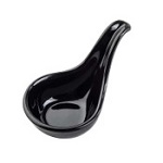 MINI SERVER SPOON 1oz MELAMINE BLACK