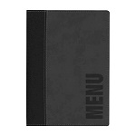 MENU COVER TRENDY BLACK A4