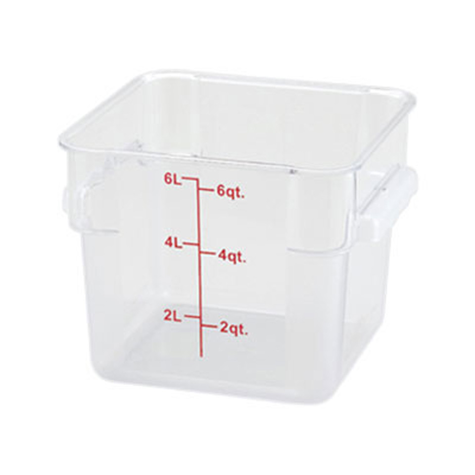 CONTAINER SQUARE CLEAR 6QT TBD