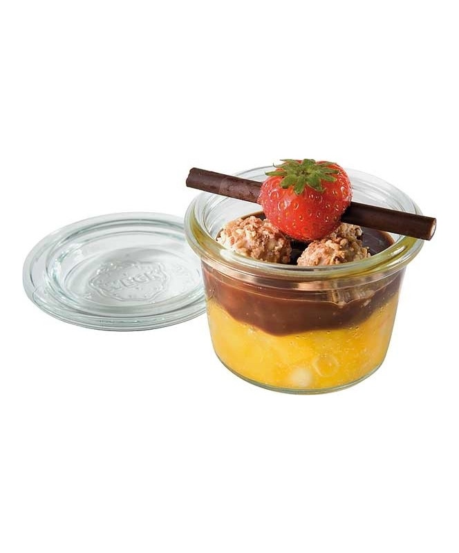 WECK-GLASS 80ML W/COVER - SET OF 12 EACH