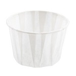 PAPER PORTION CUP PLEATED  2oz - PACK OF 250 EACH