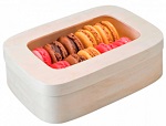 MACAROONS BOX WOOD TBD - EACH 