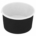 ICE CREAM TUB 2.5oz/70ml BLACK - PACK OF 50 EACH