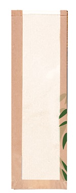 FEEL GREEN BREAD BAG W/WINDOW - CASE OF 6 PACK