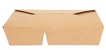 KRAFT FOLDING BOX 2-COMPARTMENT TBD - PACK OF 50 EACH