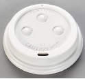 LID WHITE FOR 10-16oz HOT CUP - PACK OF 50 EACH