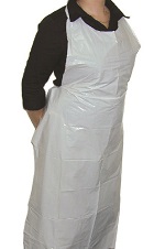 APRON DISPOSABLE WHITE 28X46" - BOX OF 100 EACH