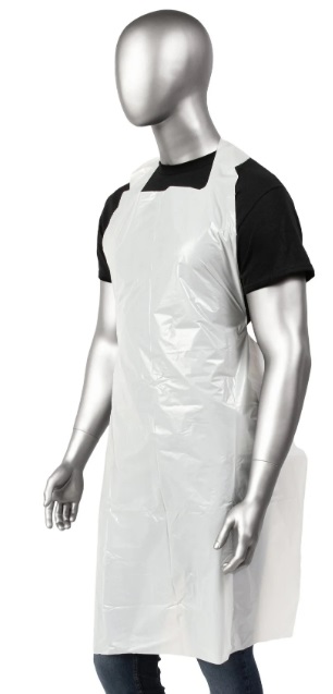 APRON DISPOSABLE WHITE 28X46" - BOX OF 100 EACH