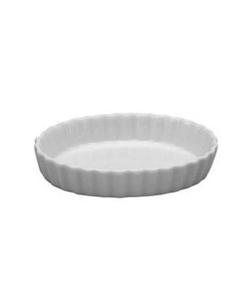 OVAL QUICHE DISH FLUTED 5.75" - DOZEN