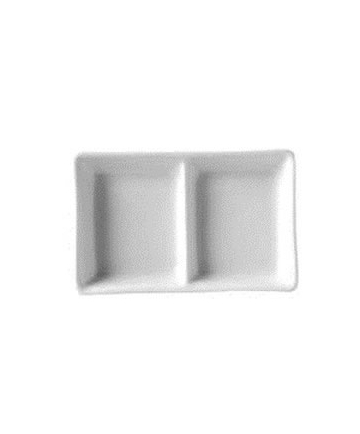 SAUCE DISH 2 COMPARTMENT - DOZEN