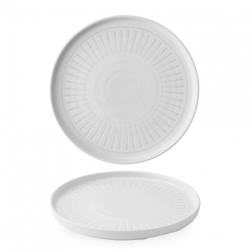 ERA GREY WALLED PLATE 10 2/8"