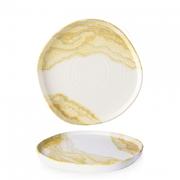 TIDE GOLD ORGANIC WALLED PLATE 10 1/2"
