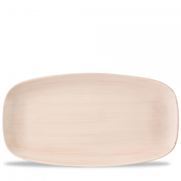 STONECAST CANVAS CORAL CHEFS OBLONG PLATE 13 7/8X7 3/8"