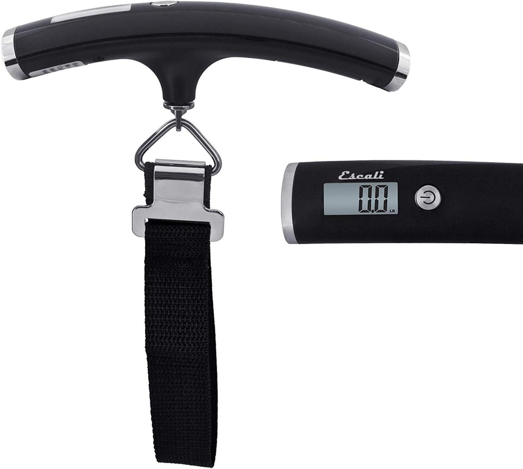 VELLO SLIMLINE LUGGAGE SCALE 110LBS/50KG BLACK