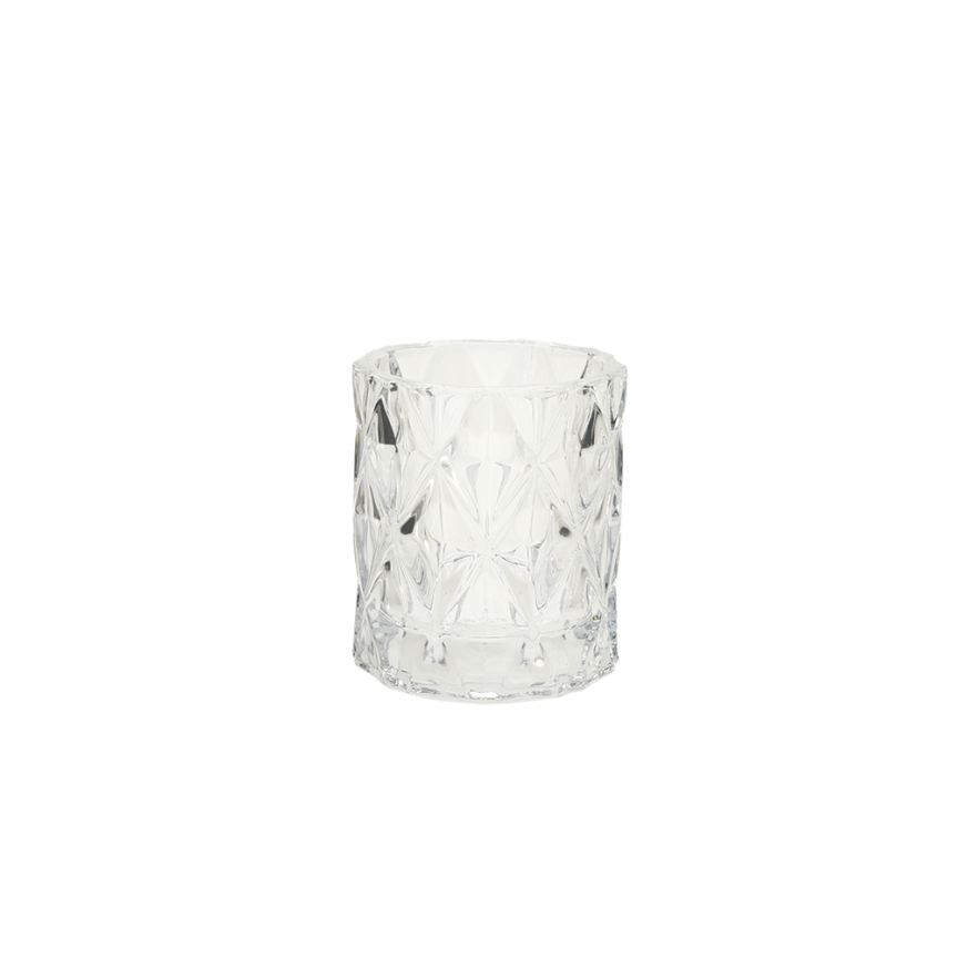 SUNSET GLASS VOTIVE CANDLE HOLDER – SMALL CLEAR SRT