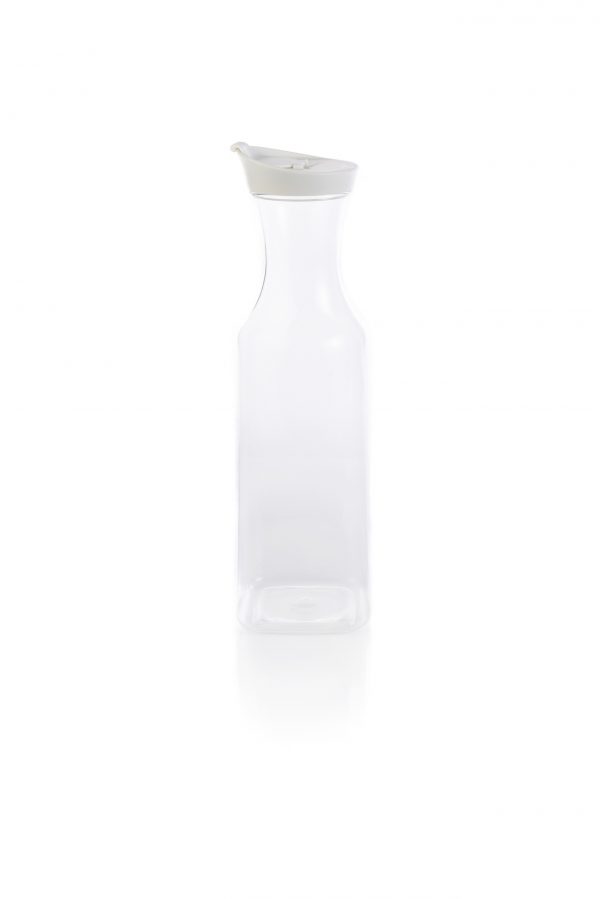 CAPRI SQUARE GLASS CARAFE LARGE 55oz SRT