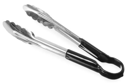 SERVING TONG 25 CM BLACK - EACH
