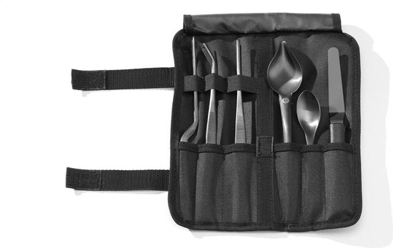 CHEF PLATING SET BLACK - SET OF 6 PIECES