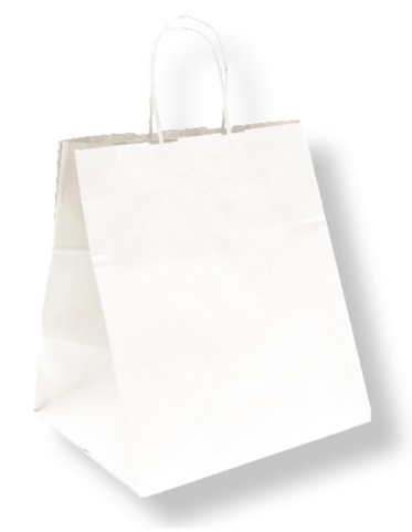GIFT BAG WHITE 26X20X27CM - CASE OF 250 EACH