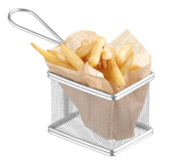 FRY BASKET S/S 12.5X10X8.5CM