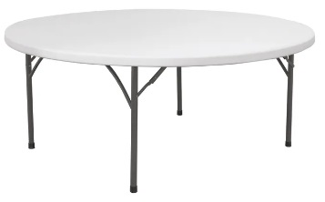 BUFFET TABLE ROUND Ø1.5 METER FOLDABLE