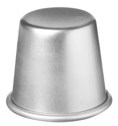 CUP CAKE MOULD WITH SMOOTH RIM ALUMINIUM Ø70mm