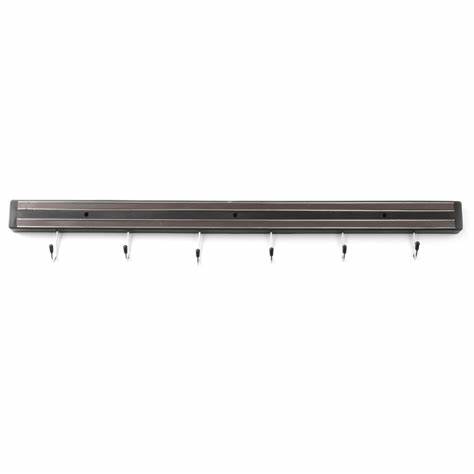 MAGNETIC KNIFE RACK 62cm WITH 6 HOOKS 