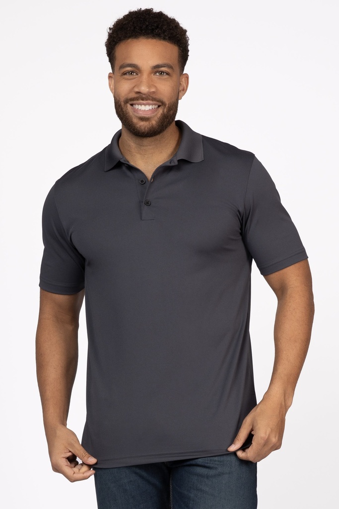 MEN'S POLO SHIRT IRON GRAY - SIZE LARGE