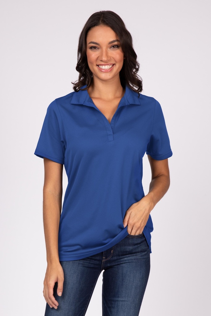 WOMEN'S POLO SHIRT ROYAL - SIZE SMALL 