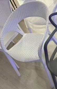 STACKABLE INDOOR CHAIR WHITE DH723 - EACH 
