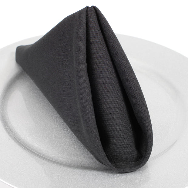 NAPKIN 20X20" BLACK 6.8oz - CASE OF 12 PACK