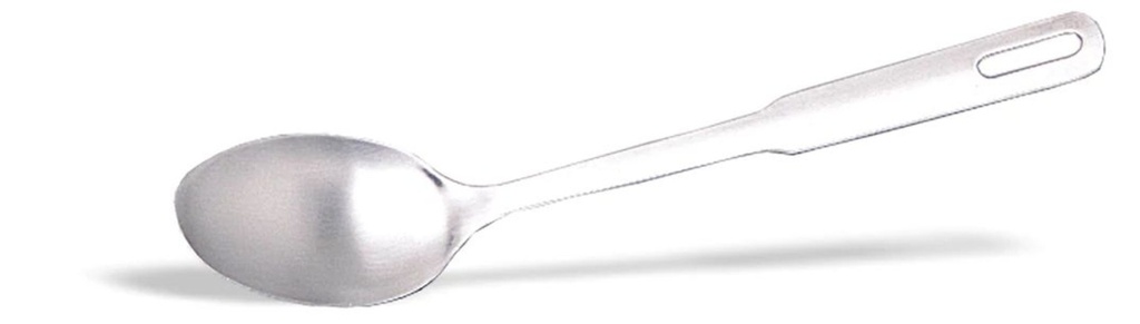 SERVING SPOON ONE-PIECE 34CM STAINLESS STEEL SATIN FINISH 