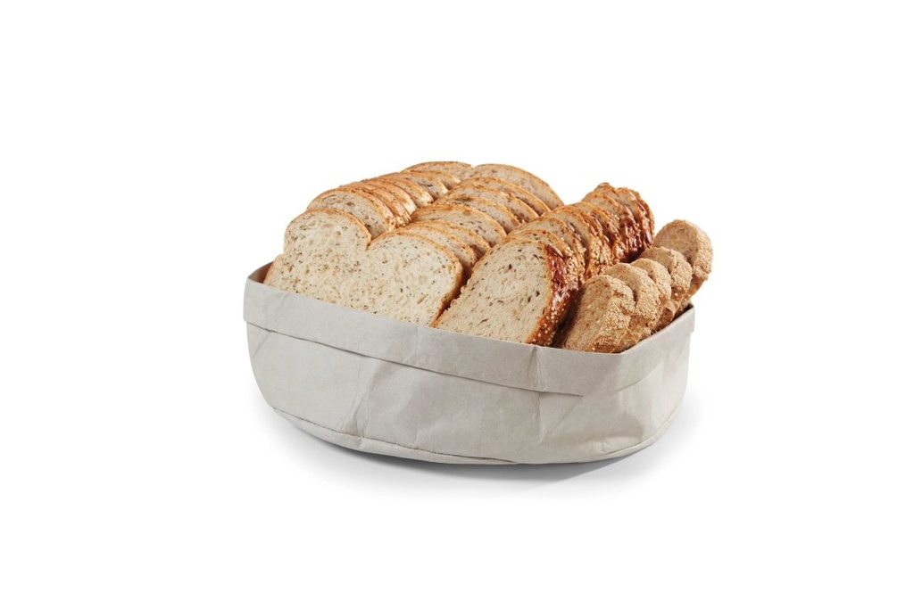 BREAD BAG 26.5CM PAPER IN GRAY