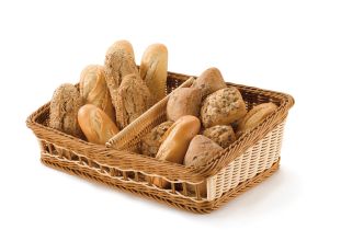 BREAD BASKET WITH TWO COMPARTMENTS